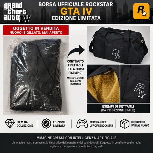 Borsa rockstar gta grand - gta, iv